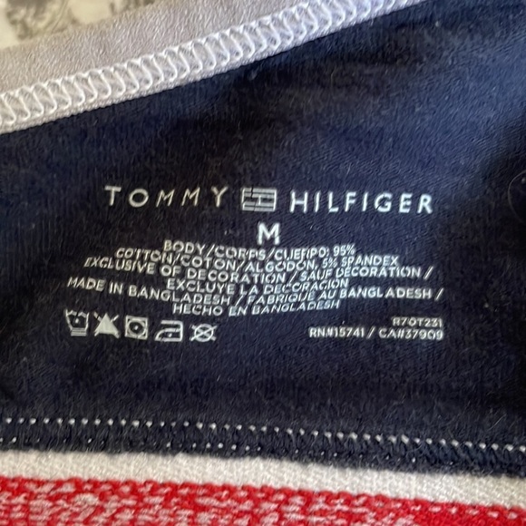 TOMMY HILFIGER navy bra with logo band adjustable straps in women’s size medium - Picture 7 of 7